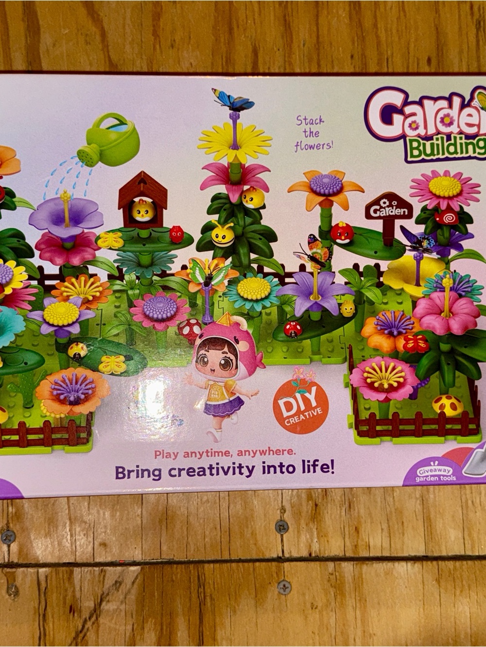 Garden Building DIY Flower Playset - Purple & Pink